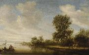 Salomon van Ruysdael River landscape oil on canvas